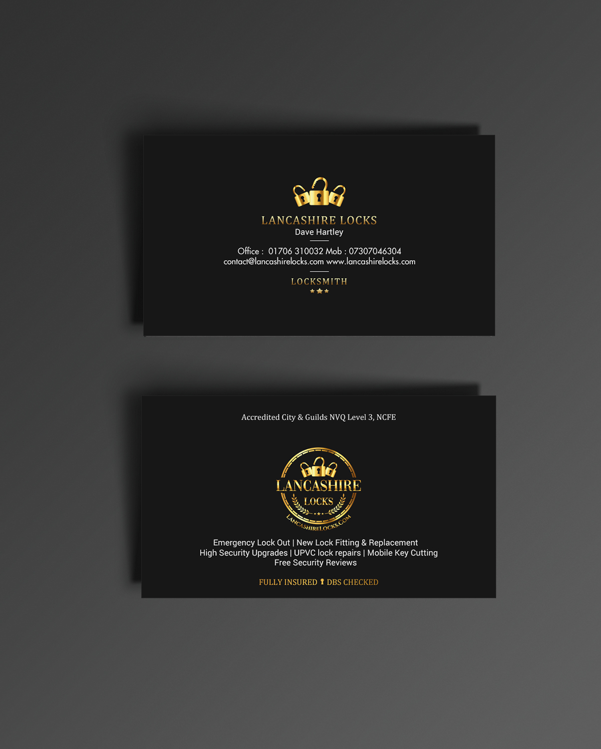Business Card Design by chandrayaan.creative for CDM Residential Ltd t/a Lancashire Locks | Design #26377783