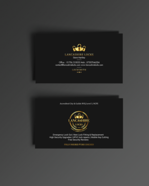 Business Card Design by chandrayaan.creative for CDM Residential Ltd t/a Lancashire Locks | Design: #26377783