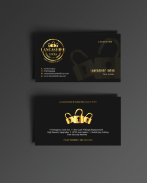 Business Card Design by chandrayaan.creative for CDM Residential Ltd t/a Lancashire Locks | Design: #26377784
