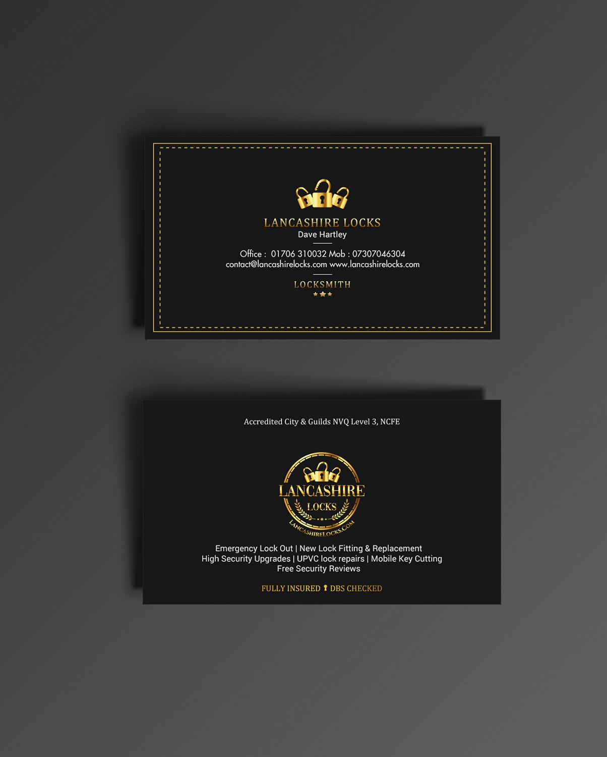 Business Card Design by chandrayaan.creative for CDM Residential Ltd t/a Lancashire Locks | Design #26377785