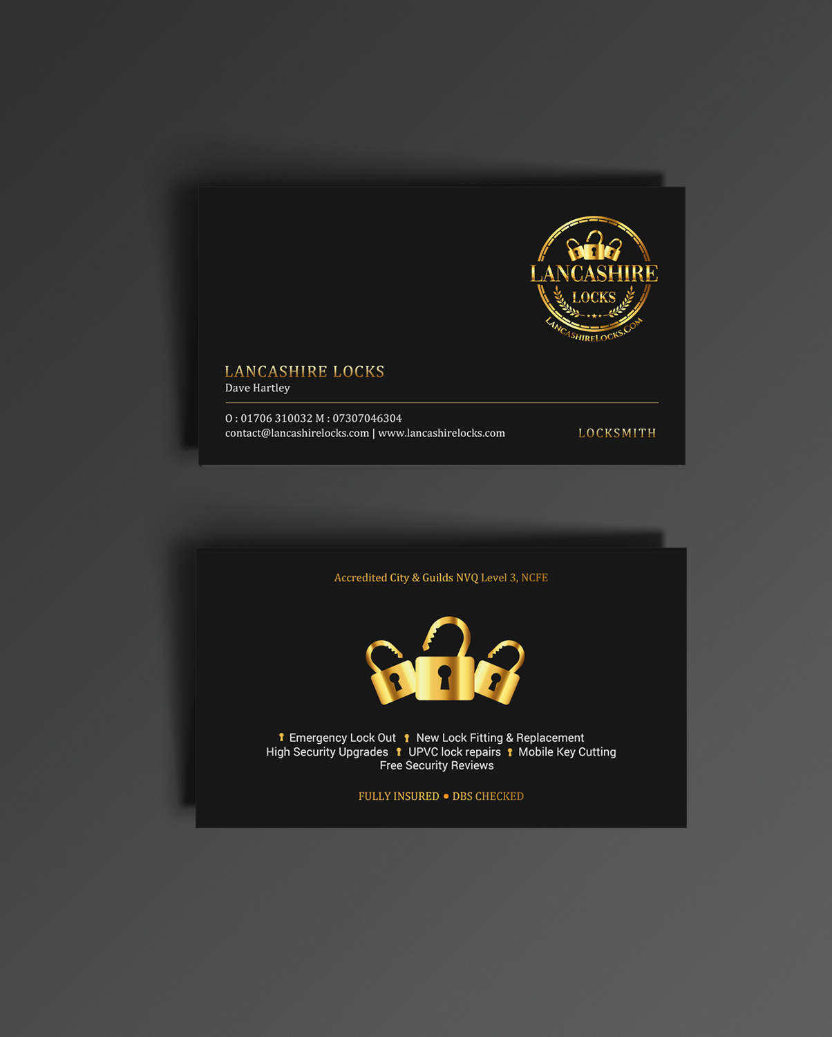 Business Card Design by chandrayaan.creative for CDM Residential Ltd t/a Lancashire Locks | Design #26377787