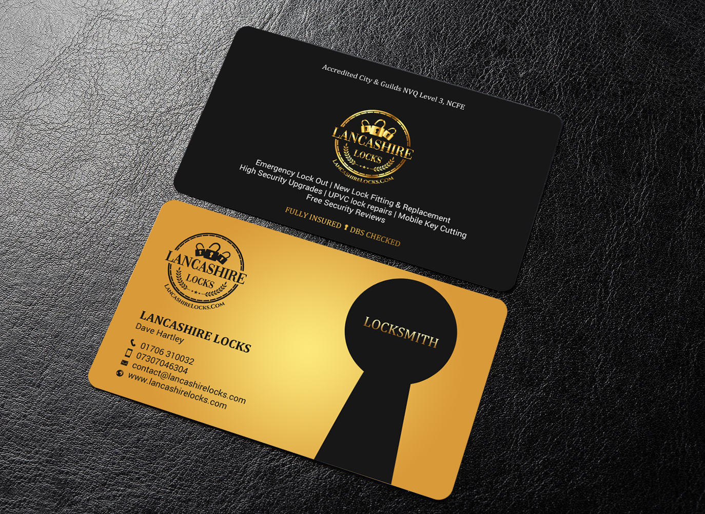 Design de Carte de Visite par chandrayaan.creative pour CDM Residential Ltd t/a Lancashire Locks | Design #26377789