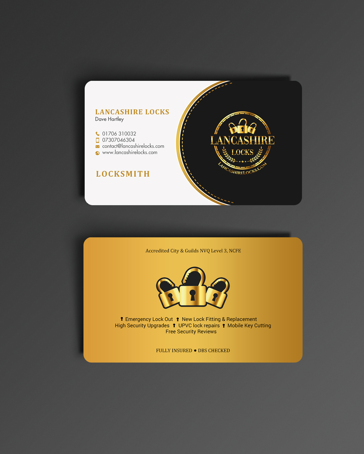 Business Card Design by chandrayaan.creative for CDM Residential Ltd t/a Lancashire Locks | Design #26379528