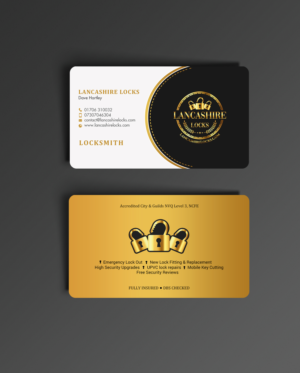 Business Card Design by chandrayaan.creative for CDM Residential Ltd t/a Lancashire Locks | Design: #26379528