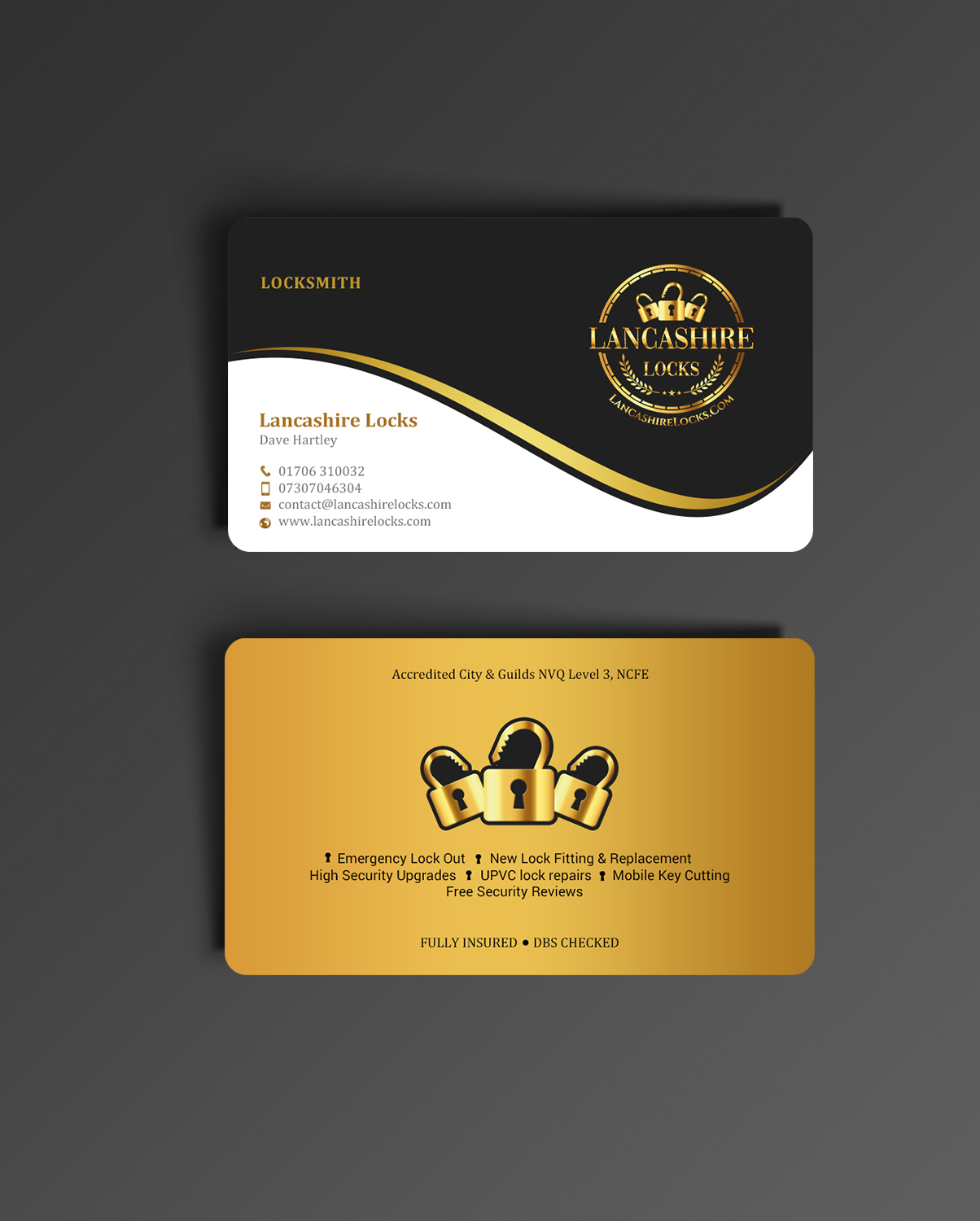 Business Card Design by chandrayaan.creative for CDM Residential Ltd t/a Lancashire Locks | Design #26379530
