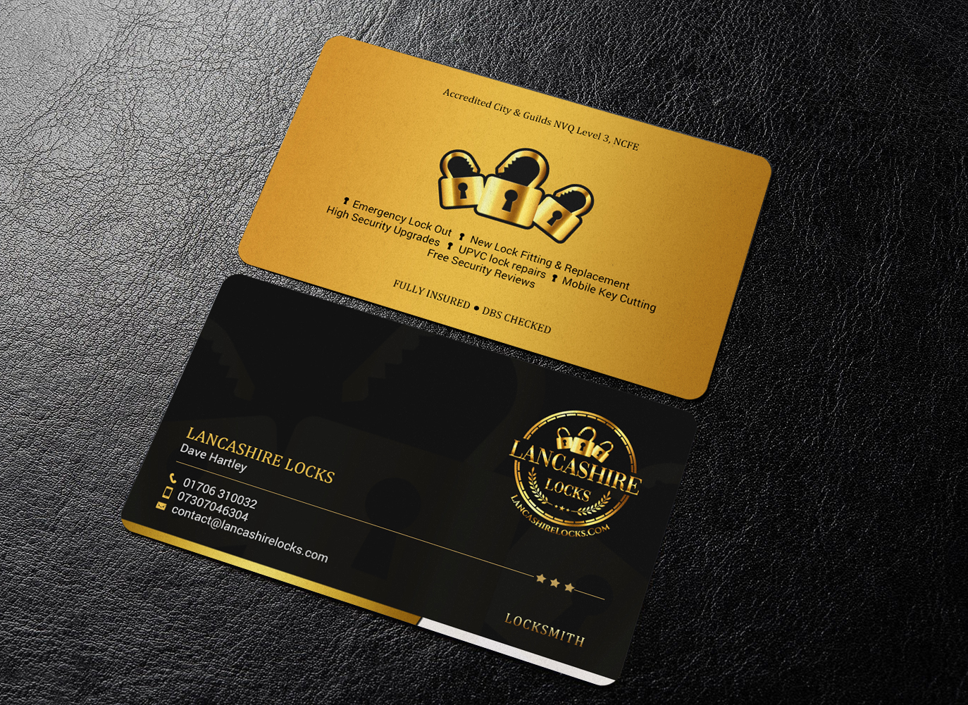 Business Card Design by chandrayaan.creative for CDM Residential Ltd t/a Lancashire Locks | Design #26379535