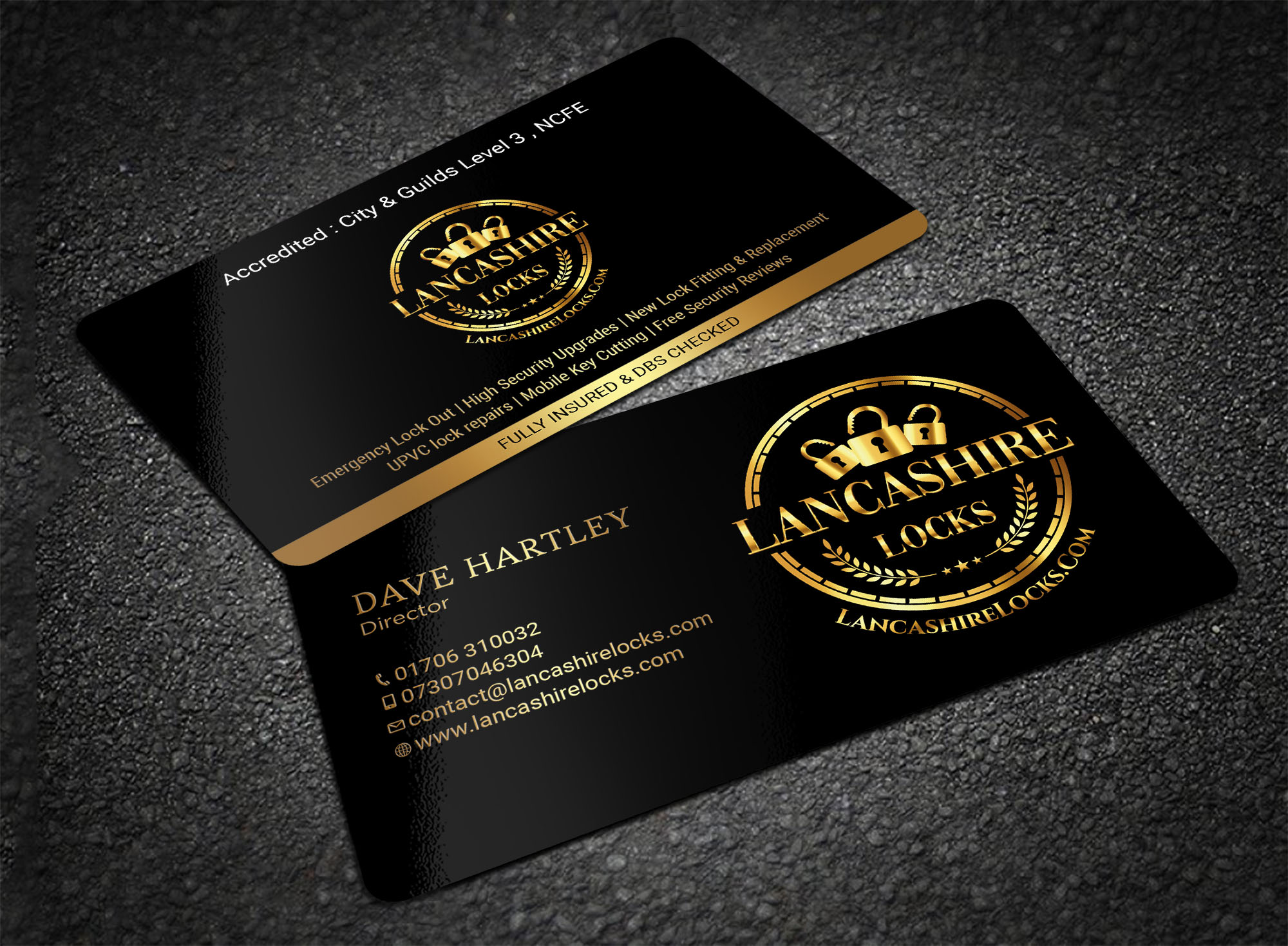 Diseño de Tarjeta de Presentación por Tripti Ranjan Gain para CDM Residential Ltd t/a Lancashire Locks | Diseño #26377583