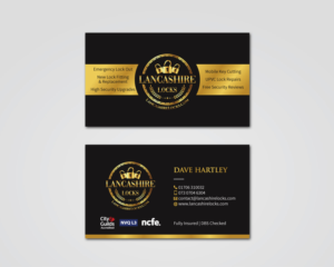 Business Card Design by MDesign for CDM Residential Ltd t/a Lancashire Locks | Design #26377957