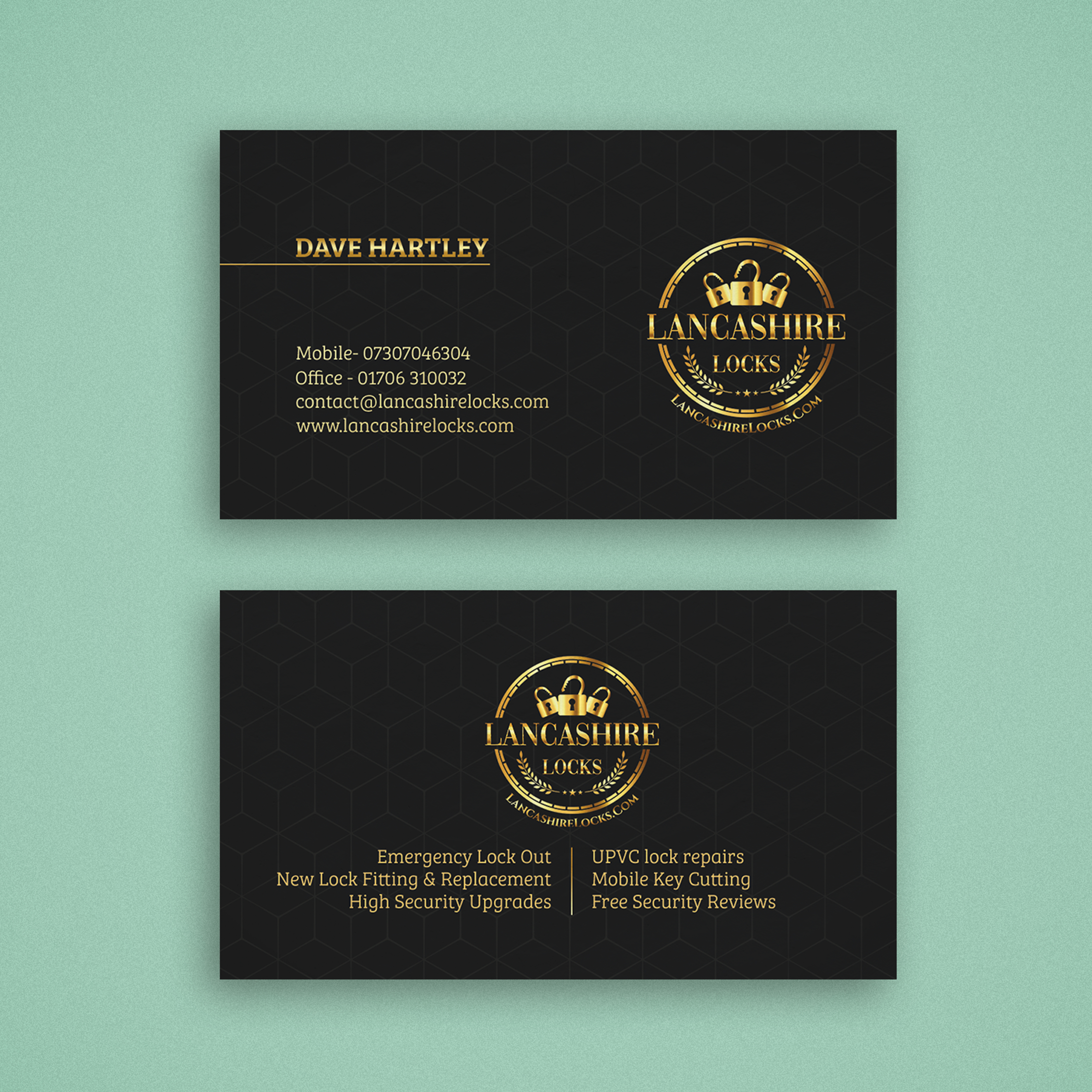 Business Card Design by Muzahidulislam1 for CDM Residential Ltd t/a Lancashire Locks | Design #26387199