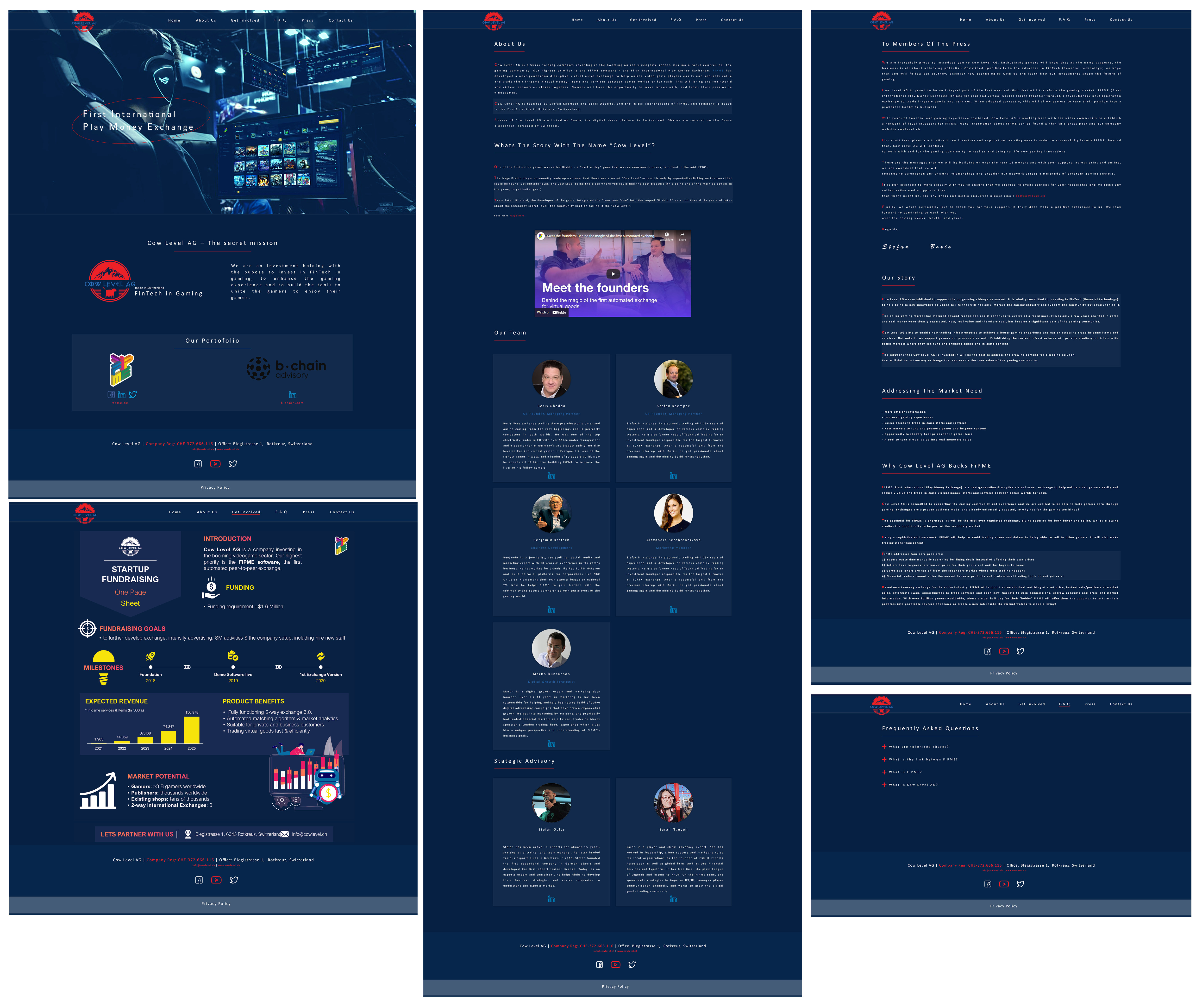 Diseño Web por OtherSideOfTheBox para Cow Level AG | Diseño #26394036