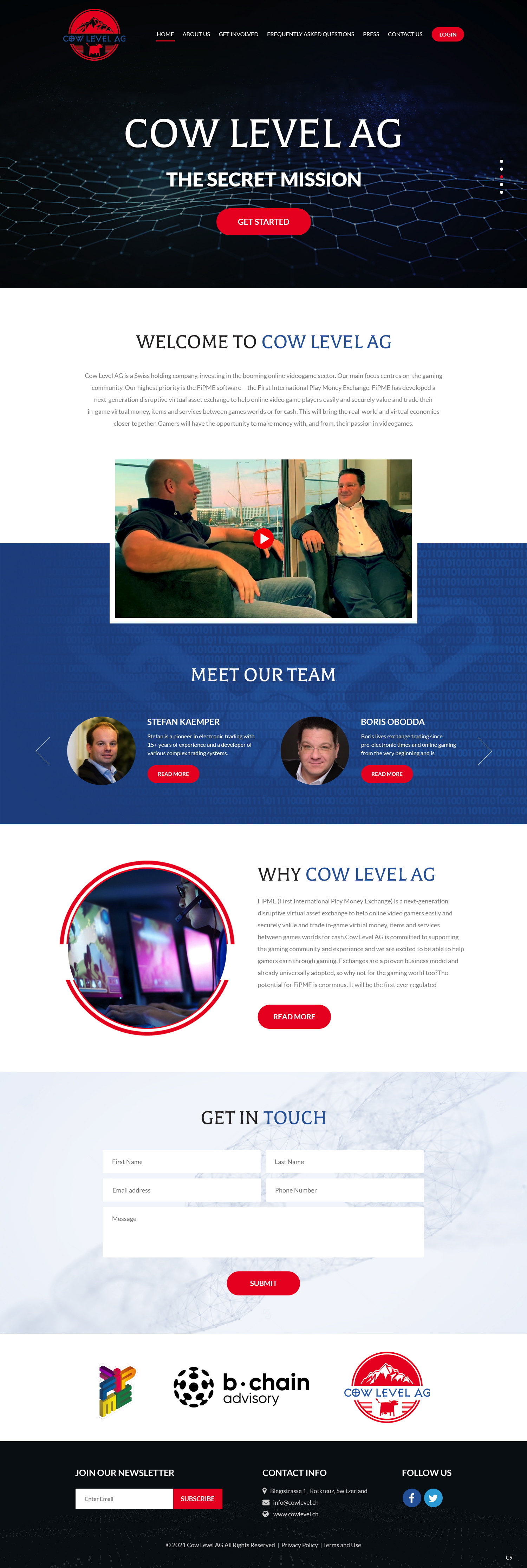 Diseño Web por pb para Cow Level AG | Diseño #26380439