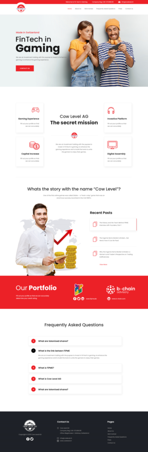 Cow Level AG – The secret mission | Web Design by ag622988