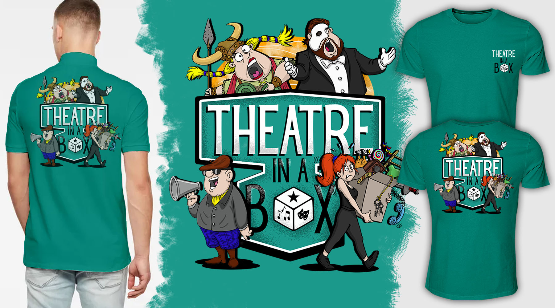 T-shirt Design by Falih A for Theatre In A Box Pty Ltd | Design #26416050