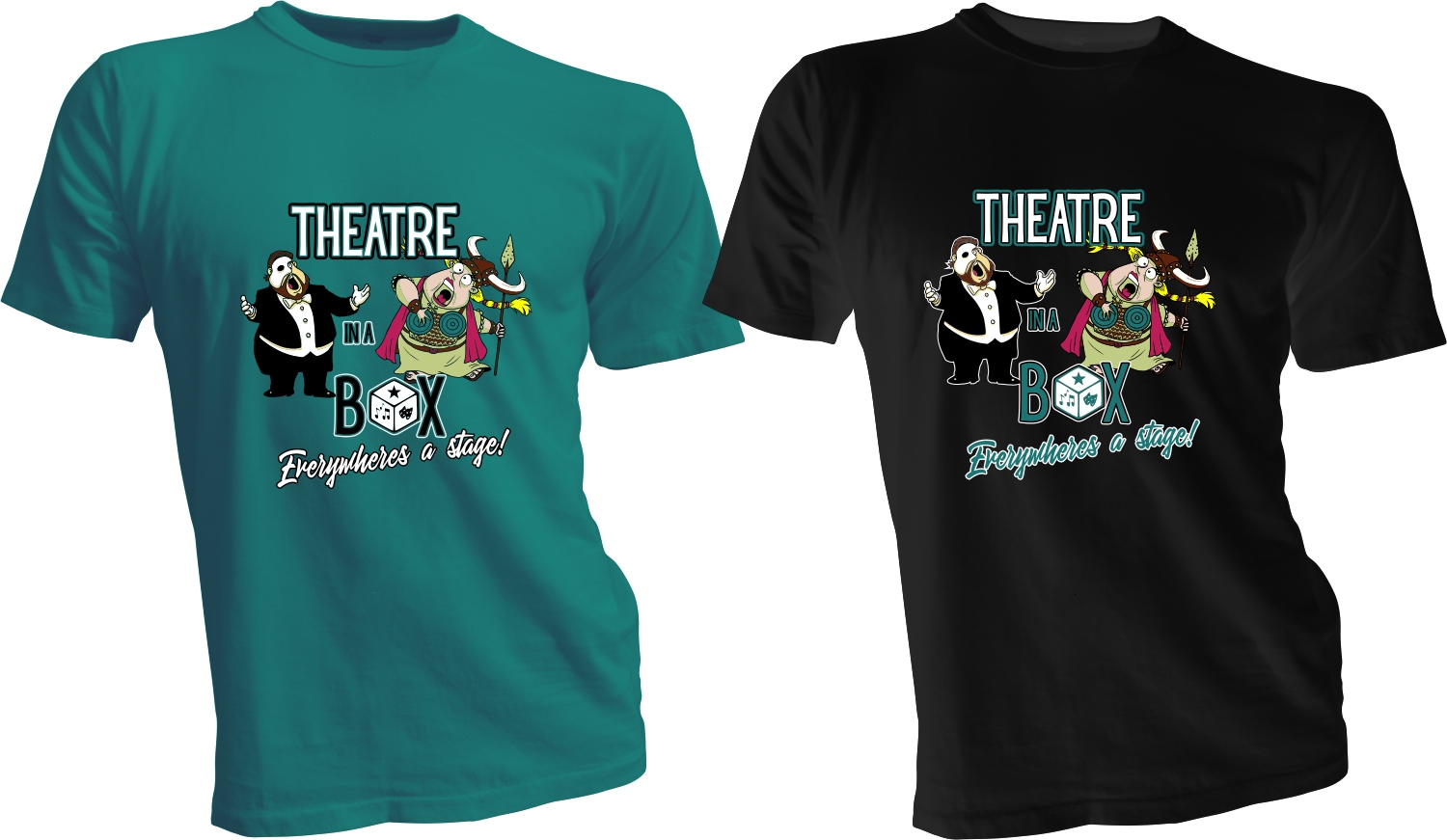T-shirt Design by bacujkov for Theatre In A Box Pty Ltd | Design #26393329