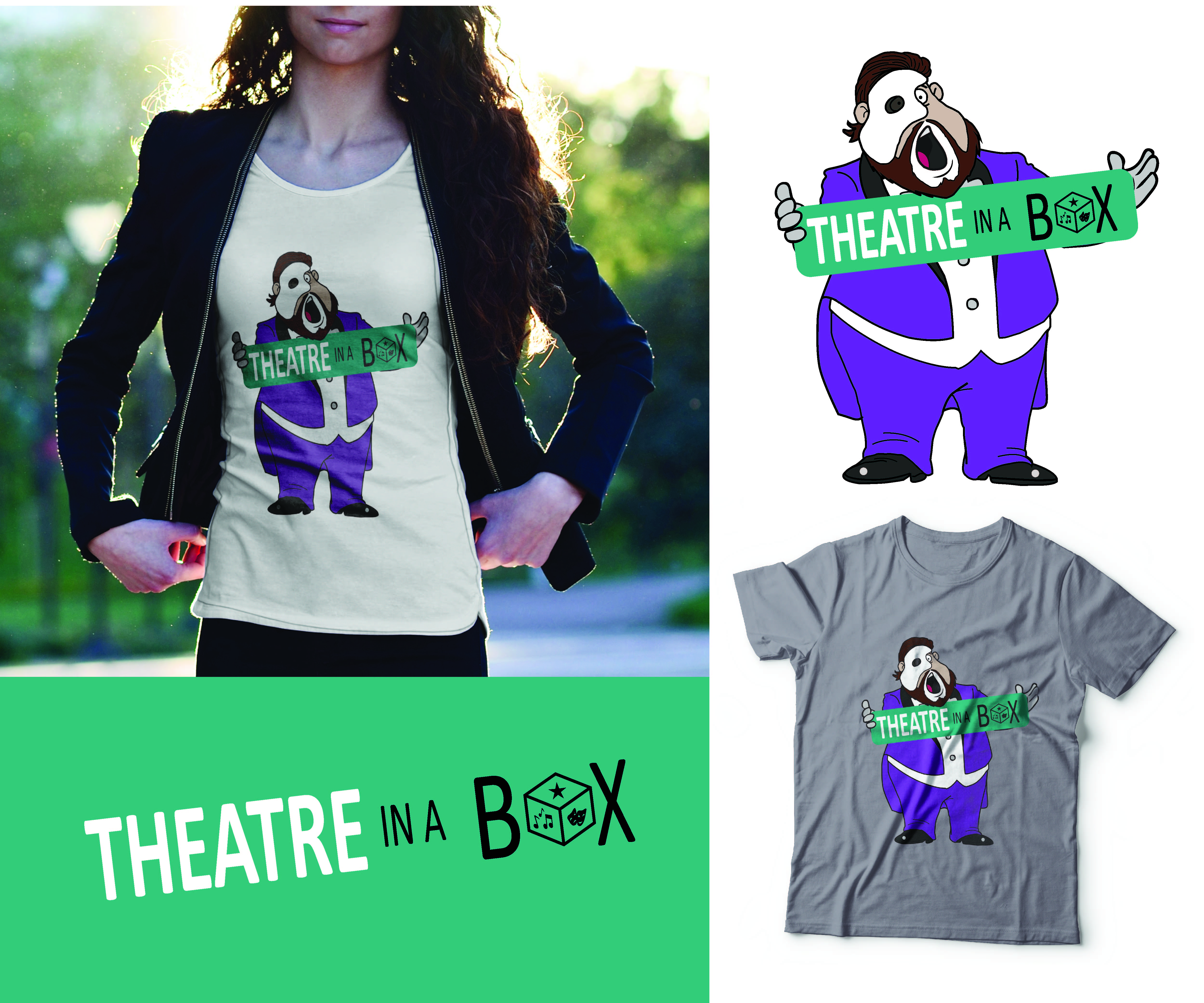 T-shirt Design by Rajavel Pannirselvam for Theatre In A Box Pty Ltd | Design #26384284