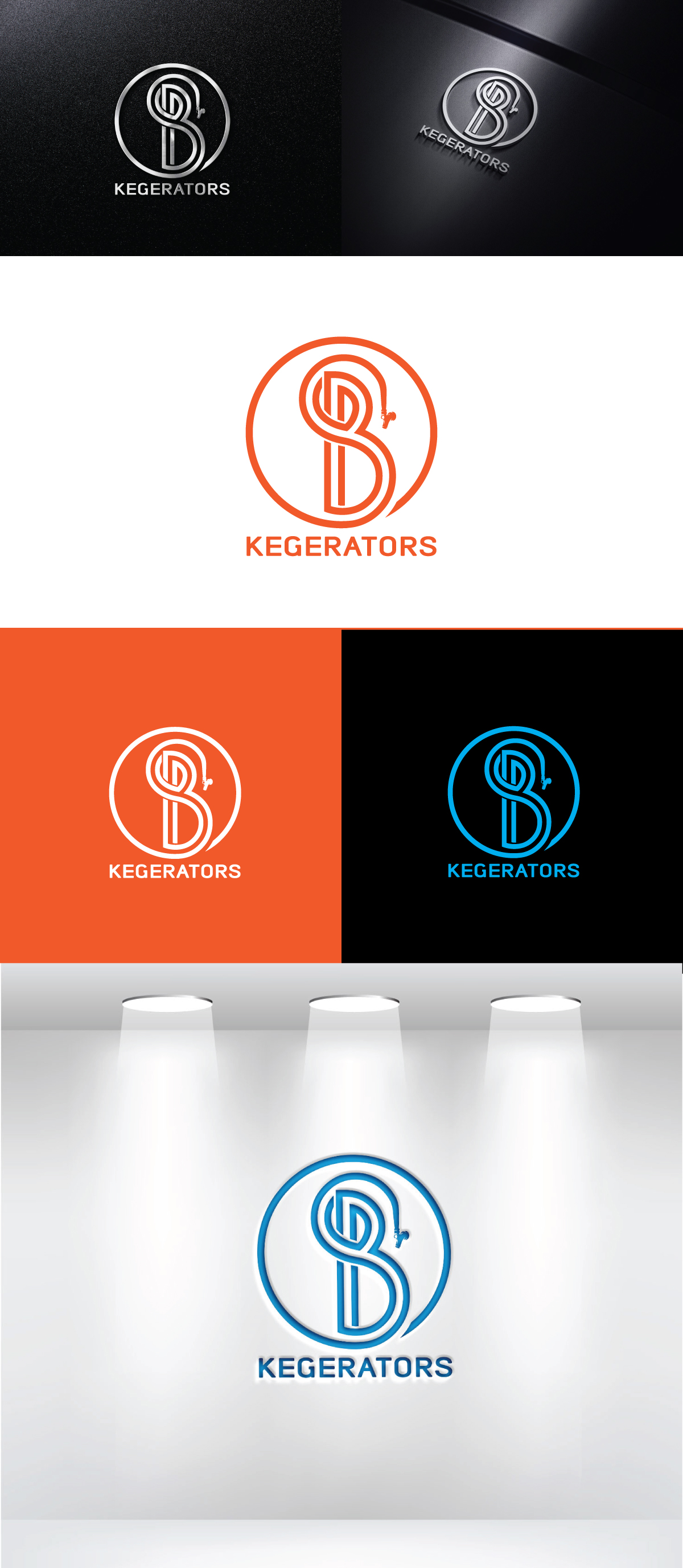 Logo Design by FireflyArt for BS Custom Kegerators  | Design #26381492