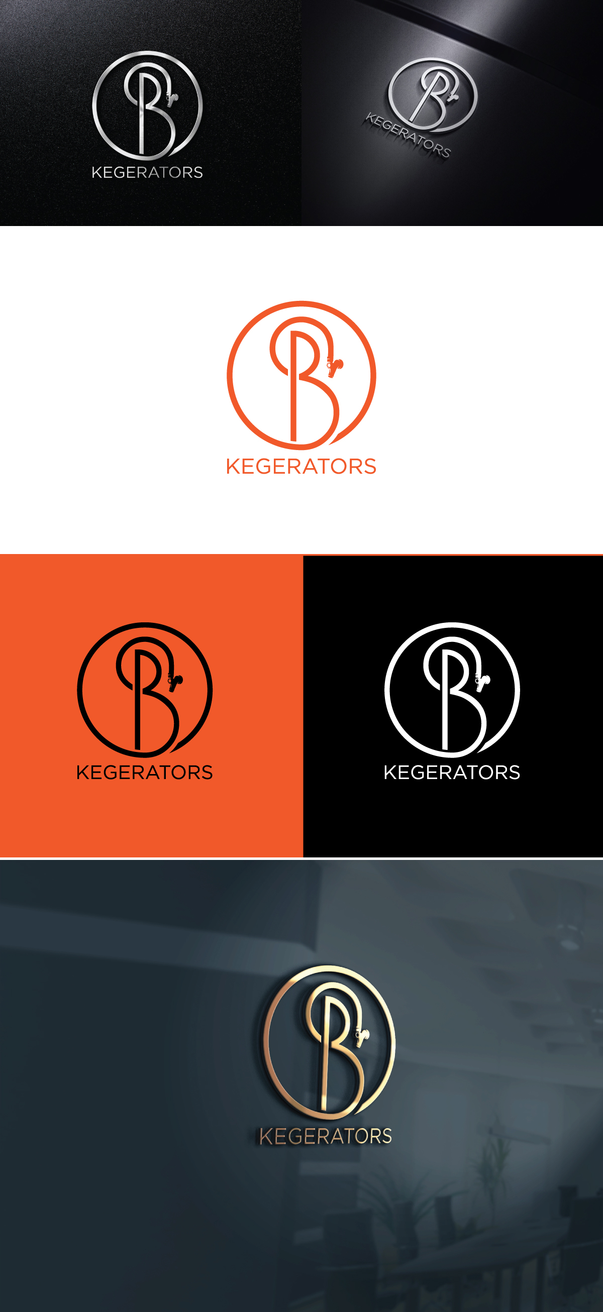 Diseño de Logo por FireflyArt para BS Custom Kegerators  | Diseño #26381493