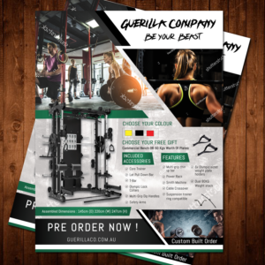 GUERILLA COMPANY - GYM EQUIPMENT FLYER NEEDED! | Flyer Design by aspiremedia