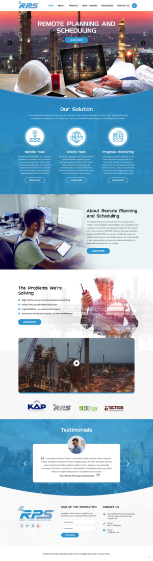 Web Design by pb for KAP Project Services | Design: #26386451