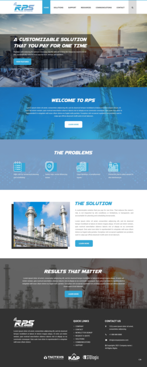 Web Design by pb for KAP Project Services | Design: #26386455