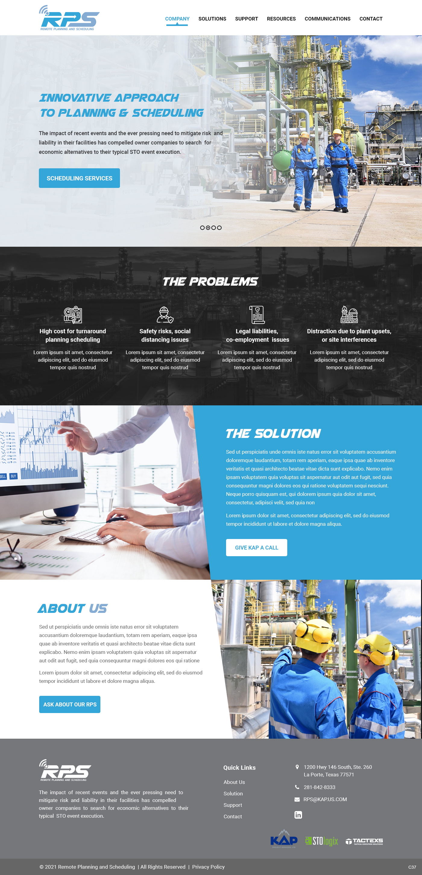 Web Design by pb for KAP Project Services | Design #26386456