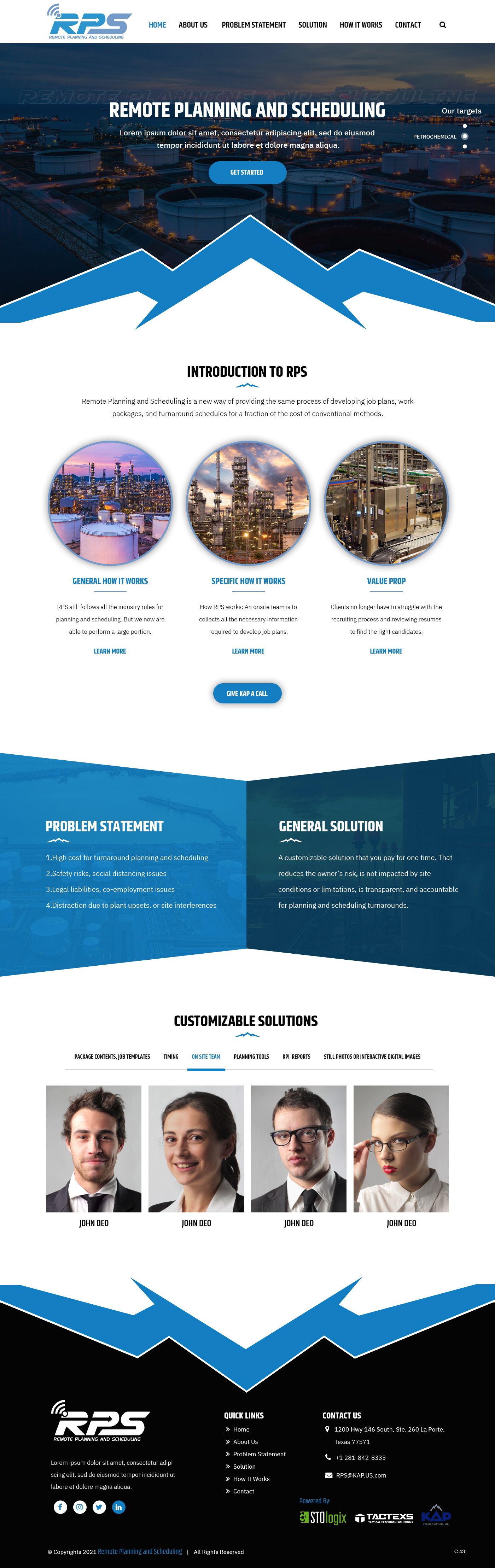 Web Design by pb for KAP Project Services | Design #26386460