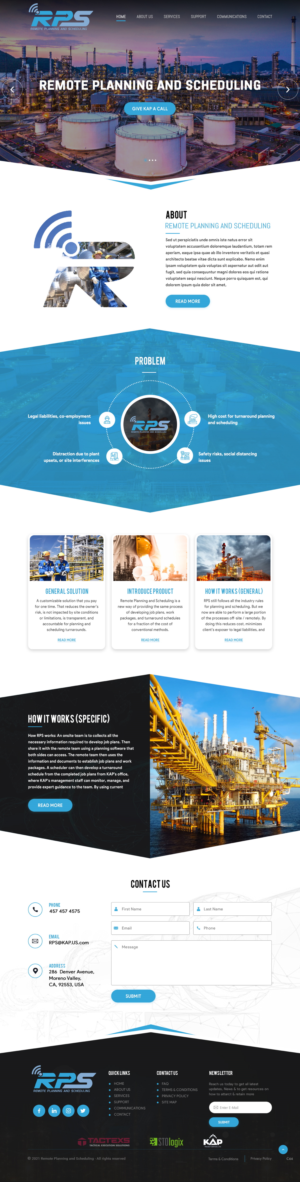 Web Design by pb for KAP Project Services | Design: #26386462