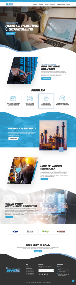 Web Design by nzdesigners for KAP Project Services | Design: #26391085