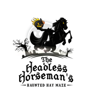 The Headless Horseman's Haunted Hay Maze | Design de Logo par StudioD™