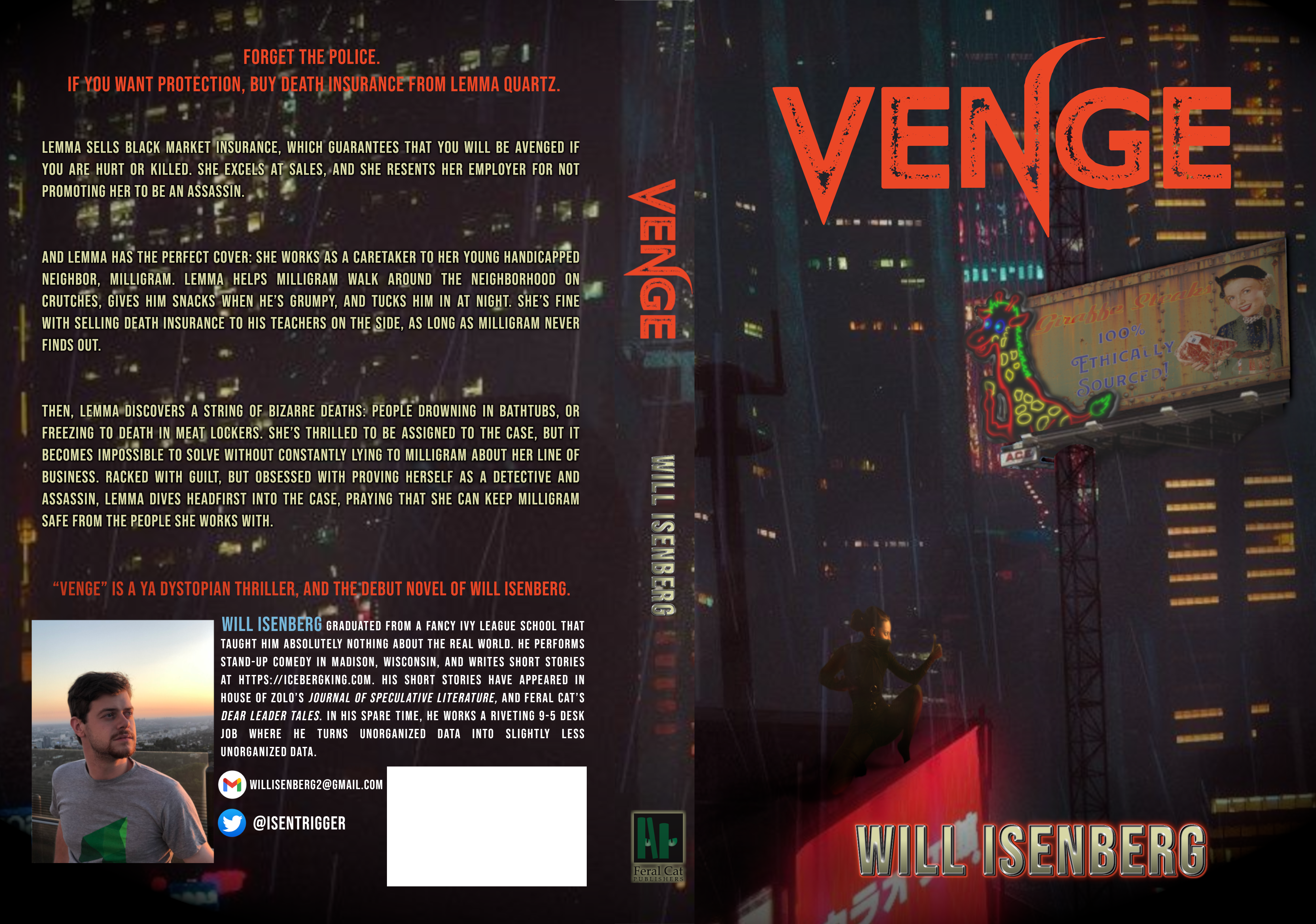 Book Cover Design by LithiumProductions for Feral Cat Publishers | Design #26401646