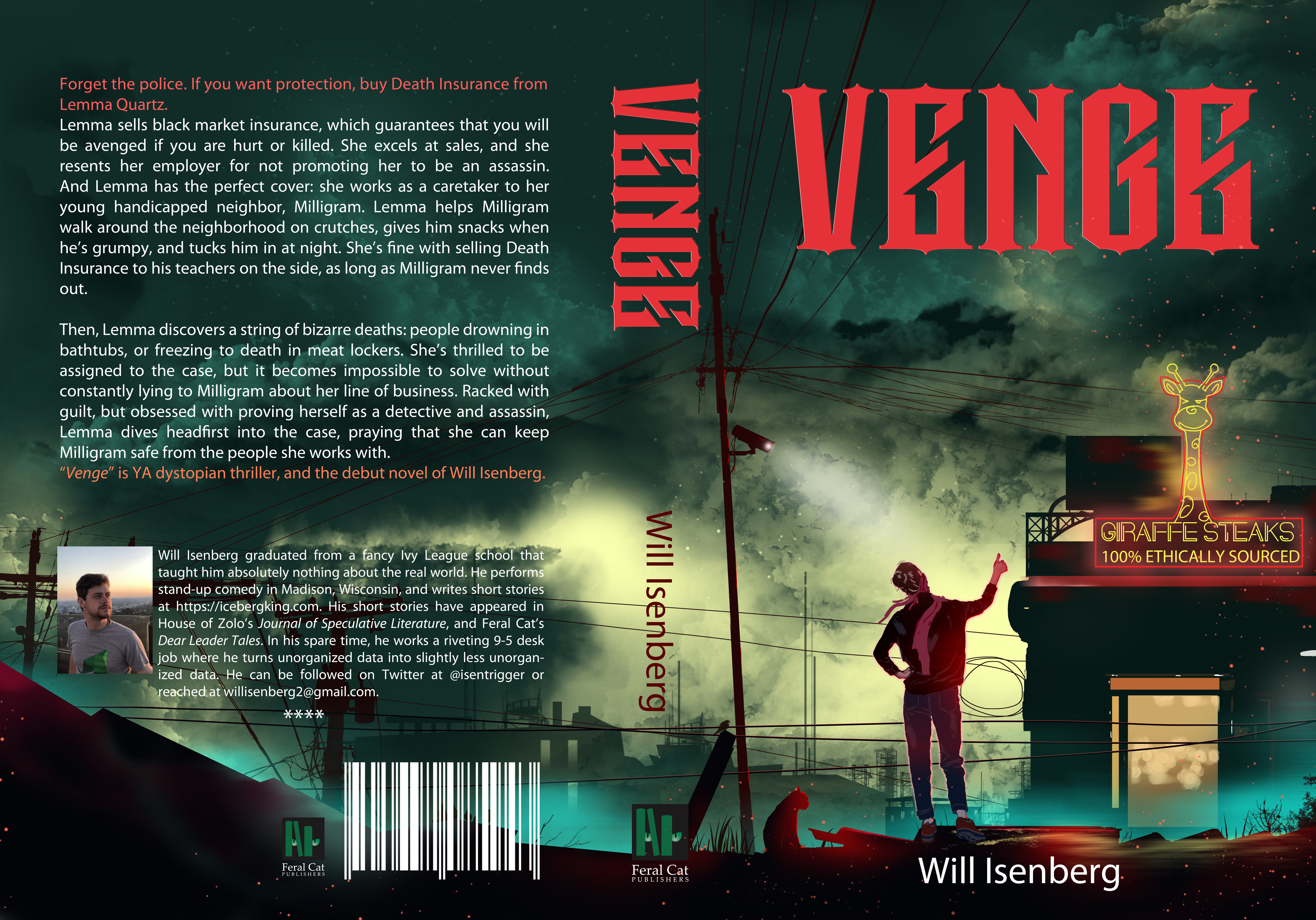 Diseño de portada de libro por Nuha Notion para Feral Cat Publishers | Diseño #26440488