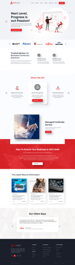 Redesign of OpsCentre.com website | Web Design par Shijo John