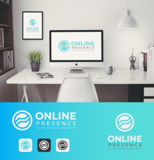 Online Presence ( add pay off in logo: Digital Marketing Rådgivning) | Logo Design by Syed Ajmal Karim