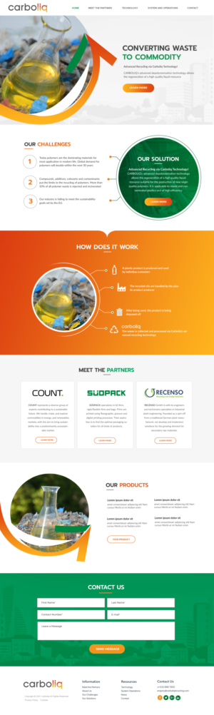 Carboliq - Joint website | Web Design par Blue Sparrow