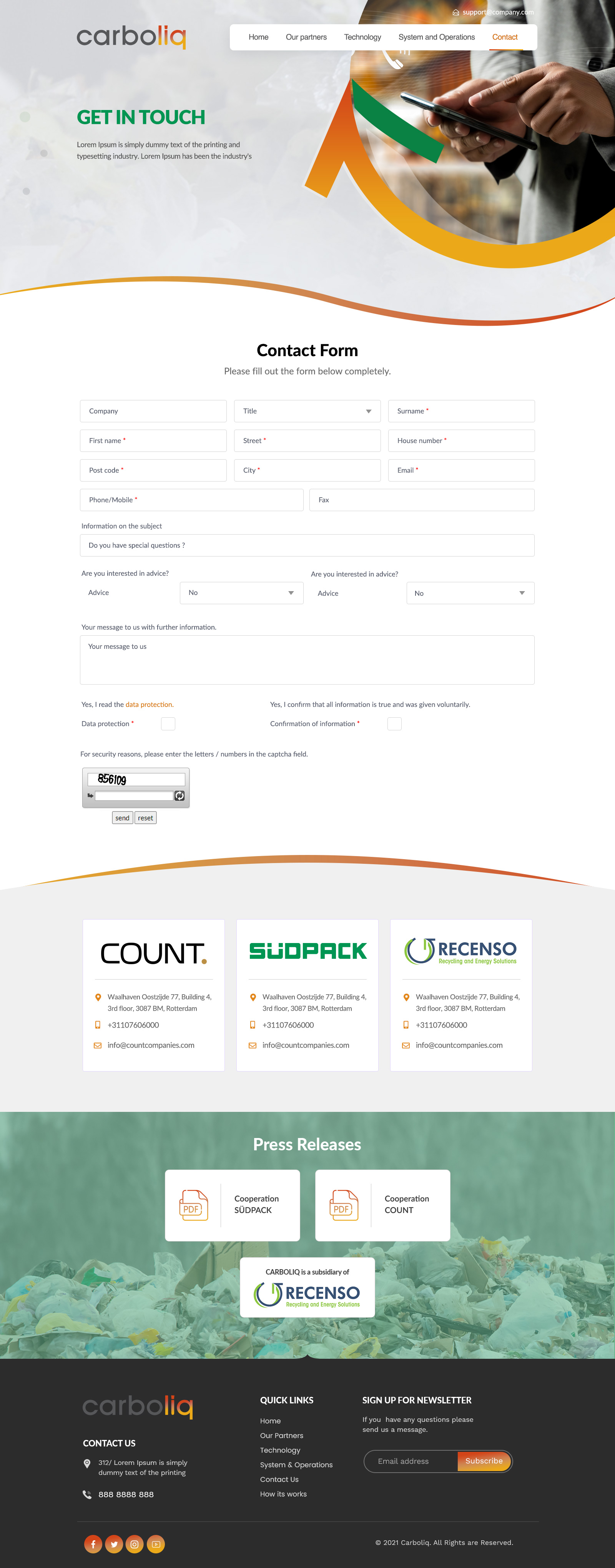 Web Design by Shijo John for this project | Design #26569878