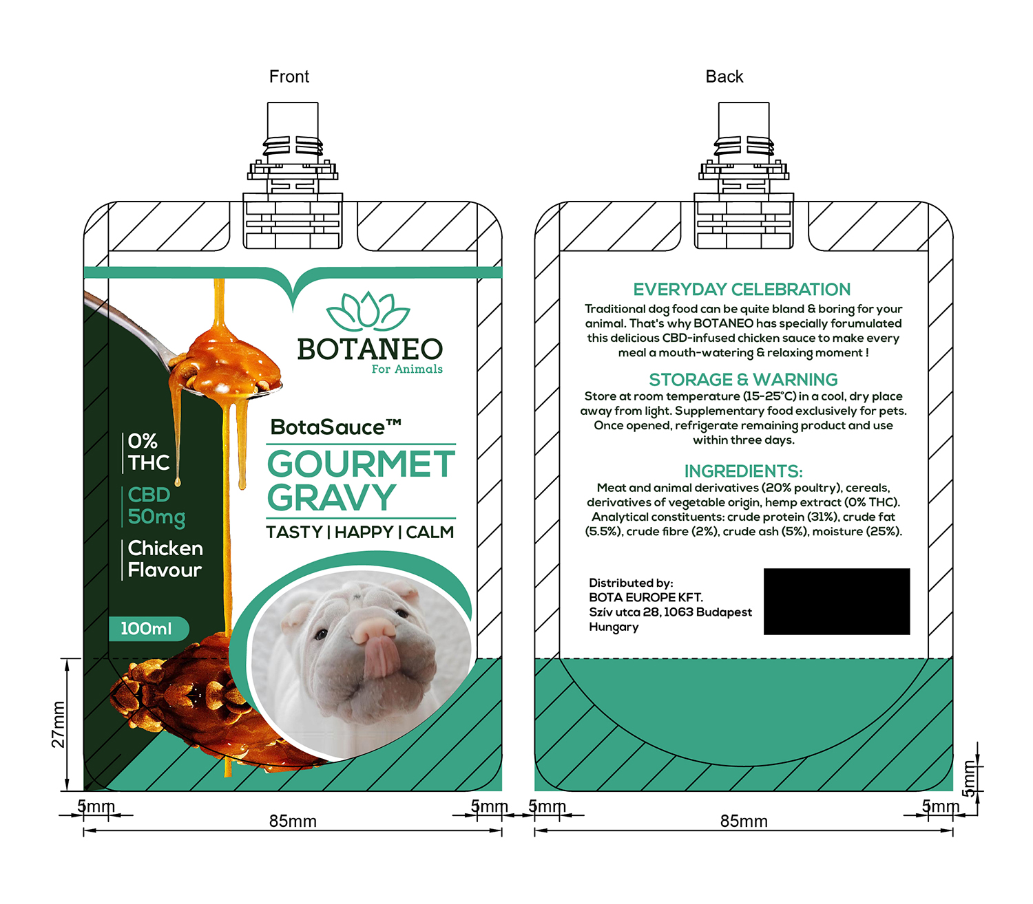 Packaging Design by Deziners Zone for BOTA EUROPE KFT. | Design #26392008