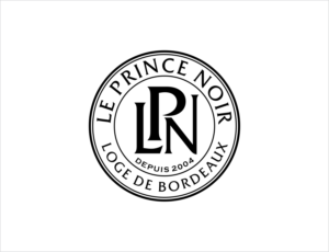 Title "LE PRINCE NOIR" / Baseline "Loge de Bordeaux, depuis 2004. " | Diseño de Logo por BNdesigner