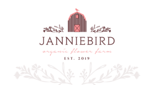 Janniebird Farm Organic Flower Farm, Farmer Florist | Diseño de Tarjeta de Presentación por Blue Sparrow