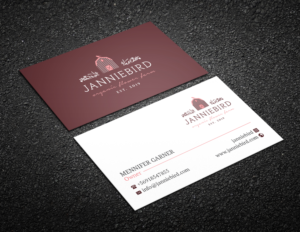 Janniebird Farm Organic Flower Farm, Farmer Florist | Diseño de Tarjeta de Presentación por R.design