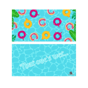 "Gone Swimming" - Golf towel | Design Graphique par Lezette_G