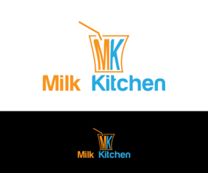 First line MK second line Milk Kitchen | Logo-Design von makerlogoz