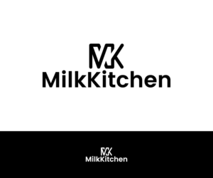 First line MK second line Milk Kitchen | Logo Design by Art Lancer