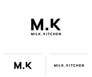 First line MK second line Milk Kitchen | Logo Design by WahyuHMD