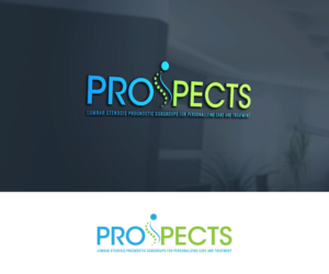The logo can contain either the short study acronym (PROSPECTS) and/or longer title (Lumbar Stenosis Prognostic Subgroups for Personalizing Care and Treatment), but otherwise we do not have specific stylistic guidance or preferences on color or font or additional graphics.   Thank you and good luck! | Diseño de Logo por MaToTiPiLa