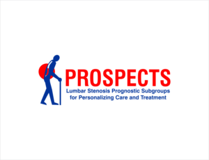 The logo can contain either the short study acronym (PROSPECTS) and/or longer title (Lumbar Stenosis Prognostic Subgroups for Personalizing Care and Treatment), but otherwise we do not have specific stylistic guidance or preferences on color or font or additional graphics.   Thank you and good luck! | Diseño de Logo por BNdesigner