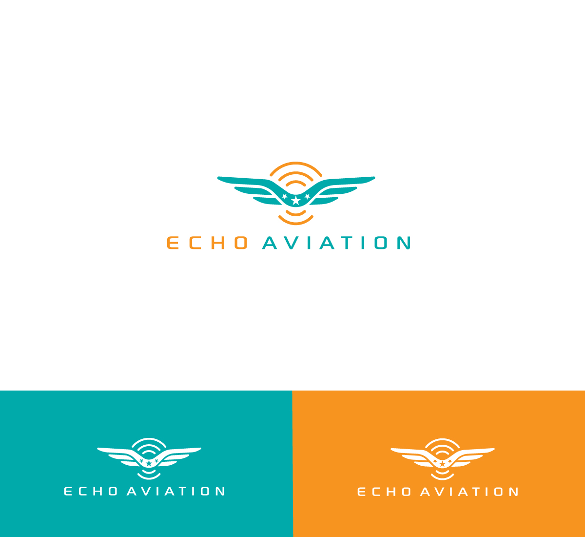 Logo Design by ecorokerz for Echo Aviation | Design #26388886