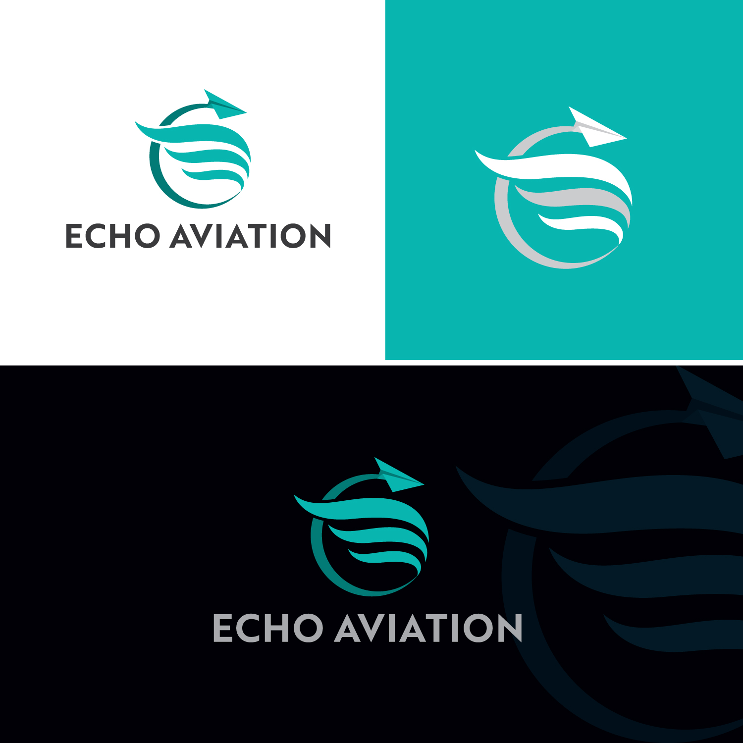 Logo Design by FourtuneDesign for Echo Aviation | Design #26391007