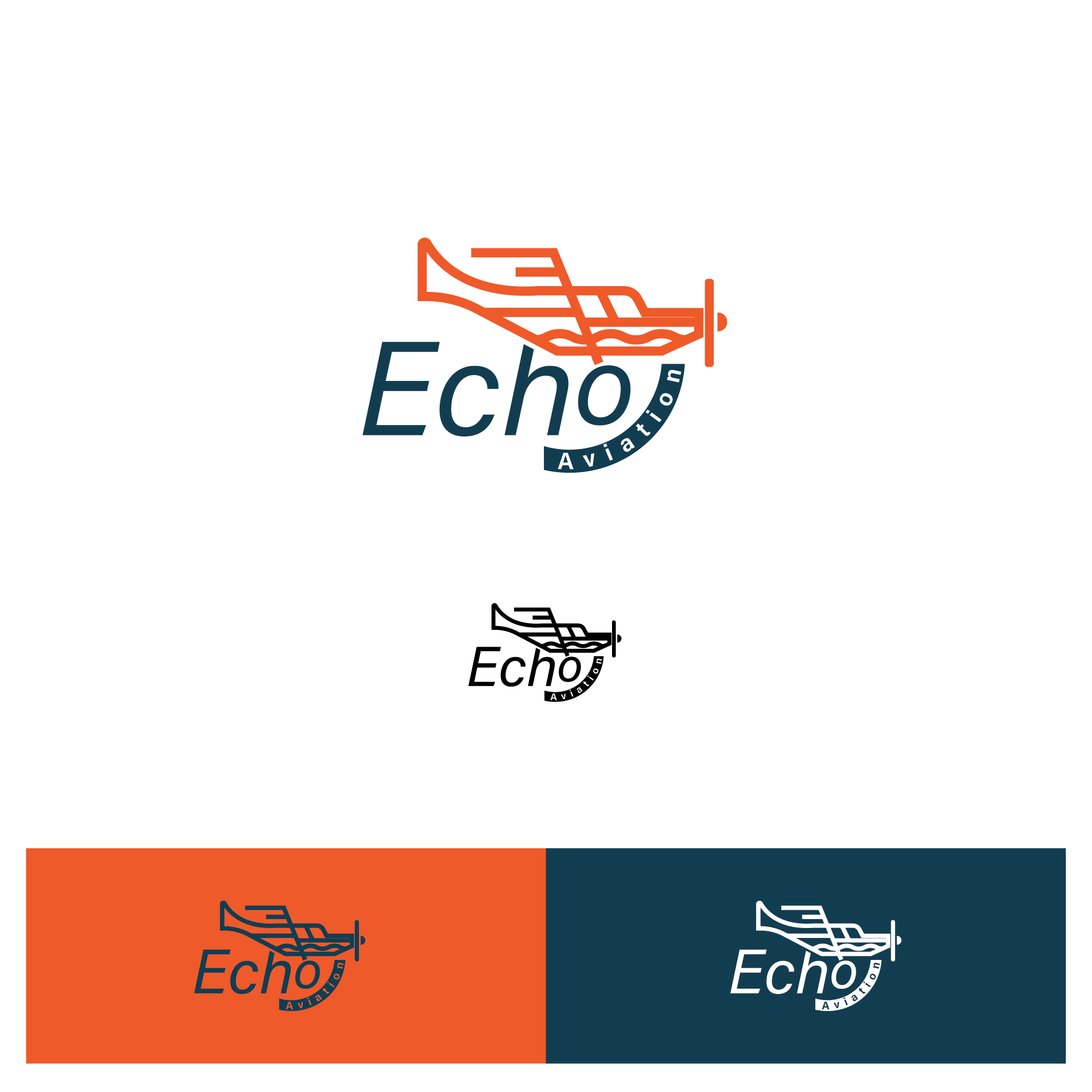Logo Design by m.adililyas for Echo Aviation | Design #26397180
