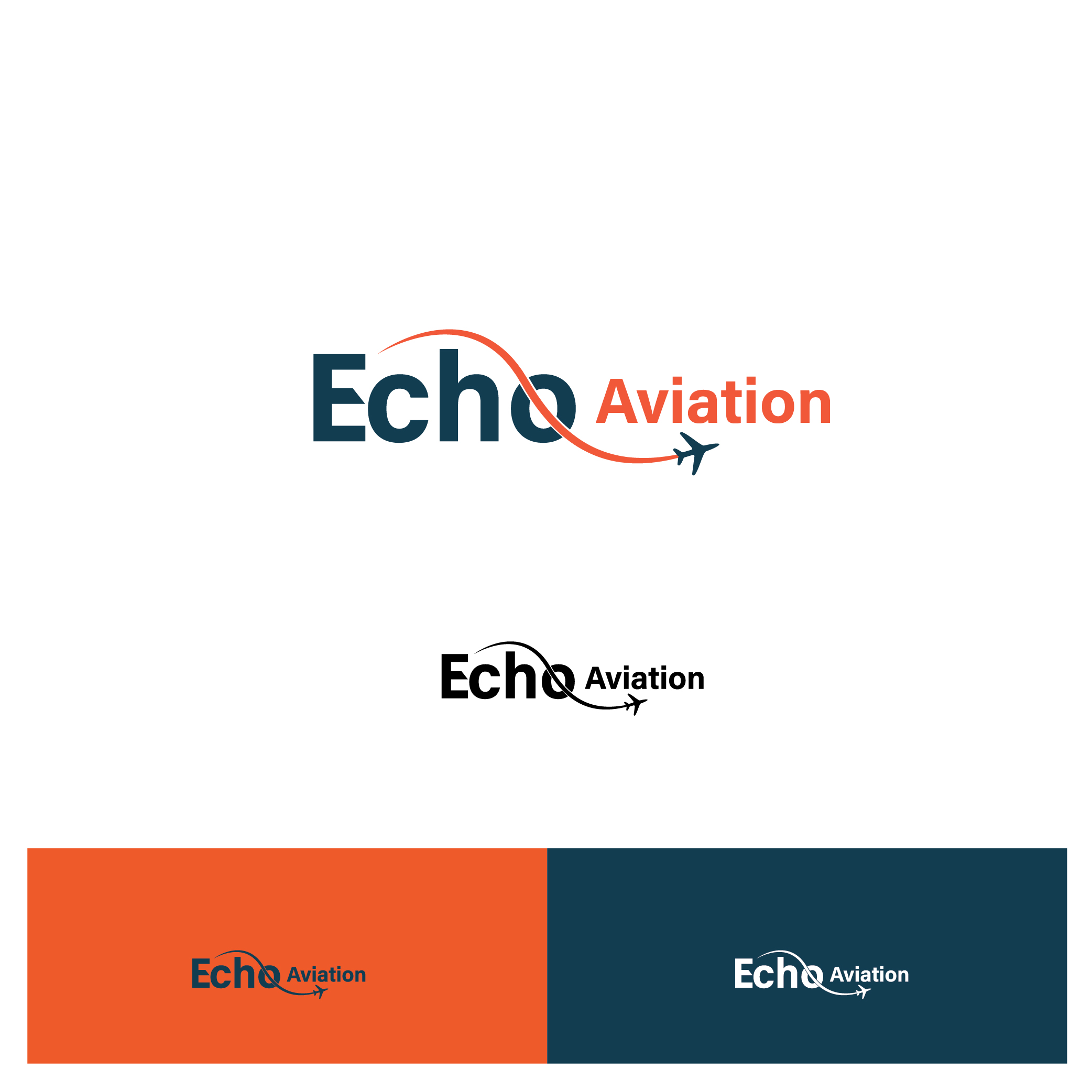 Logo Design by m.adililyas for Echo Aviation | Design #26397182