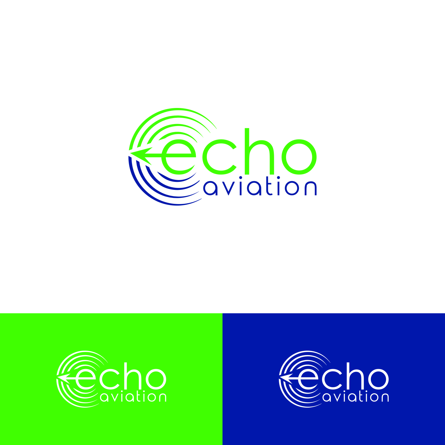 Logo Design by Maxo-Biz for Echo Aviation | Design #26390659